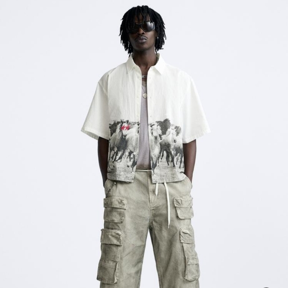 Zara Other - ❌️SOLD❌️LIMITED EDITION ZARA HORSE SHIRT X TWOJEYS SIZE L